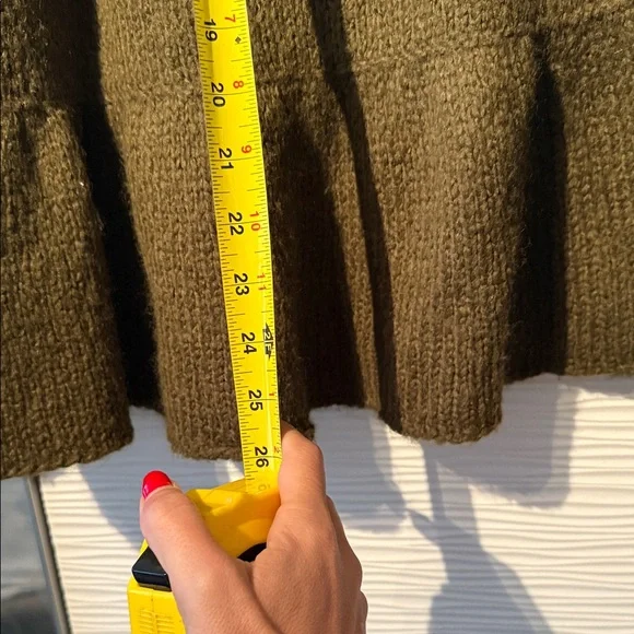 Free People Olive Green Button-Up Cardigan NWT - Picture 10 of 11